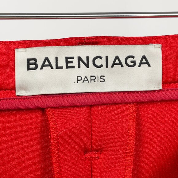Balenciaga Red High-Waisted Skinny Pants - Picture 9 of 12